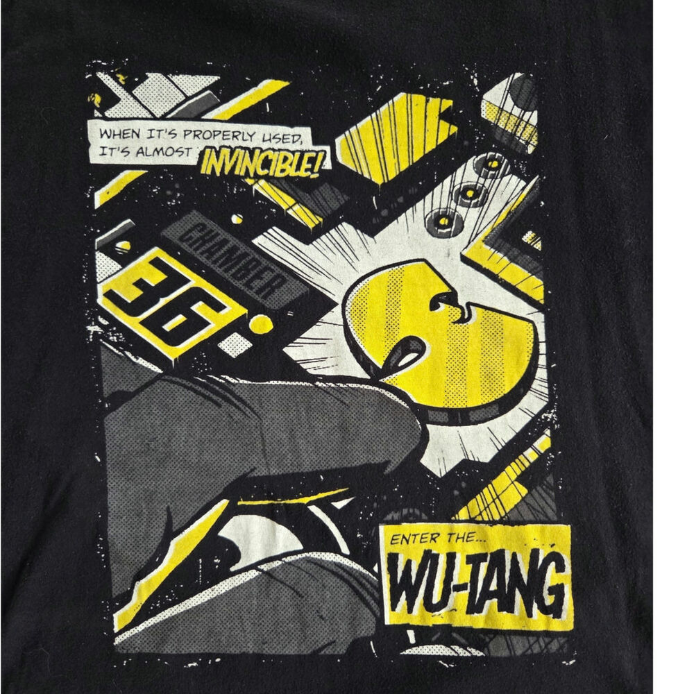 Wu-Tang Clan Chamber 36 Graphic T-Shirt Black 2XL Hip Hop Rap Tee
